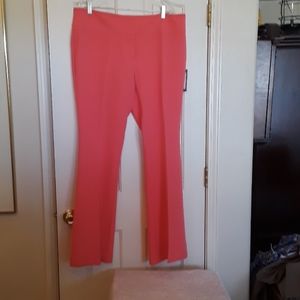 Eva Mendes  NWT beautiful coral dress slacks size 14